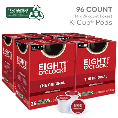 Eight OClock Original Coffee Keurig® K-Cup® Pods, Medium Roast, 96/Carton (64053)