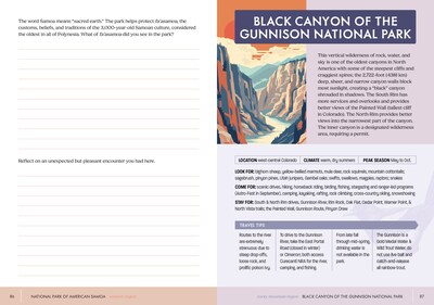 Quarto National Parks Sticker & Logbook Guided Journal, 6.15" x 8.45", Multicolored, 208 Pages (9780785844266)