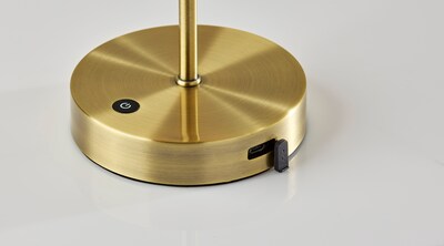Adesso Stevie LED Table Lamp, Antique Brass (4082-21)