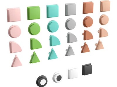 Flash Furniture Bright Beginnings Shapes for Modular STEAM Walls, 256/Pack (MK-ME14702-GG)