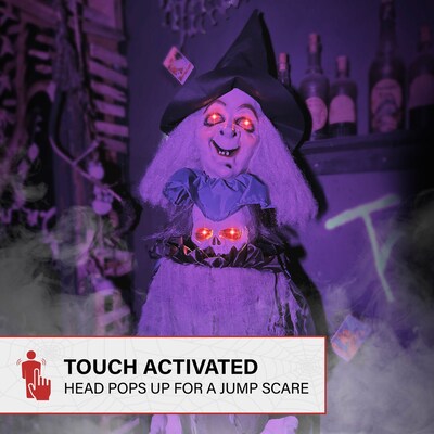 Haunted Hill Farm Lifesize Animatronic Witch (HHWITCH-51FLSA)