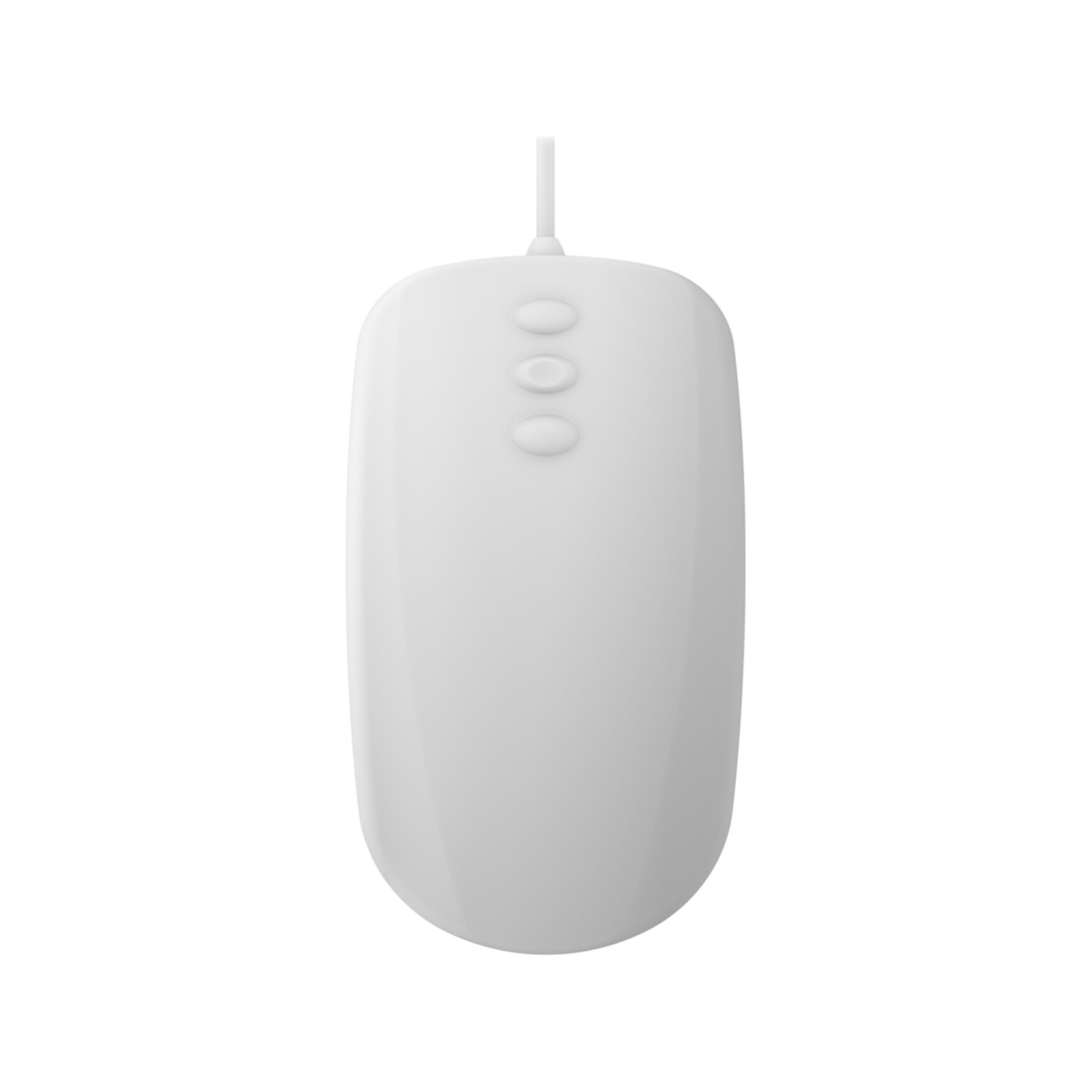 Cherry AK-PMH3 Ergonomic Ambidextrous Optical USB Mouse, White (AK-PMH3OB-US-W)