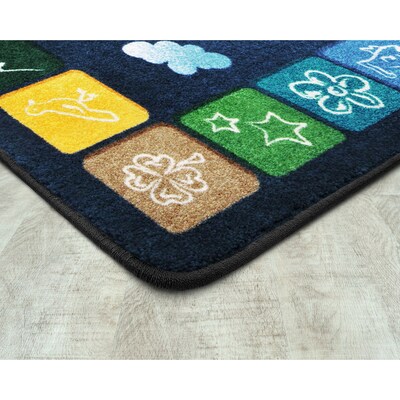 Joy Carpets One World Nylon 7'8" x 10'9" Machine Tufted Rug, Neutrals (1745D-01)