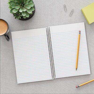 Staples Premium 1-Subject Notebook, 4.38" x 7", College Ruled, 80 Sheets, Red (TR58349)