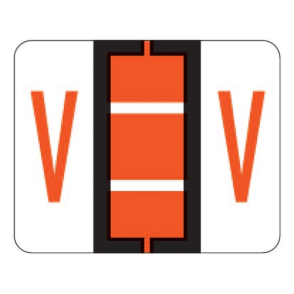 Medical Arts Press® TAB® Products Compatible Alpha Sheet Style Labels; Letter V