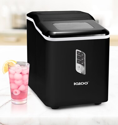 Igloo Automatic Self-Cleaning 26-Pound Ice Maker, Black (IGLICEBSC26BK)