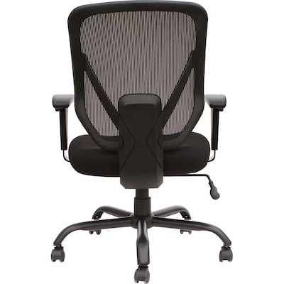 Lorell SOHO Ergonomic Fabric Computer & Desk Big & Tall Chair, 350 lb. Capacity, Black (LLR81804)