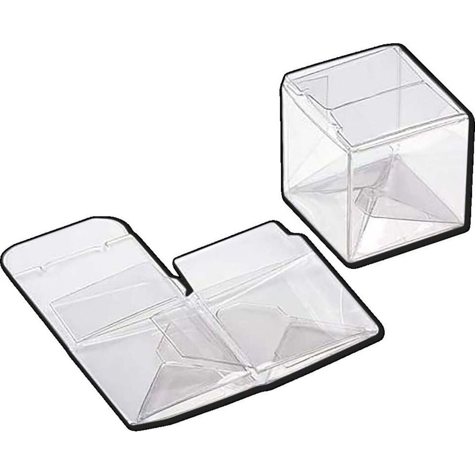 JAM Paper Pop & Lock Top Clear Gift Boxes, 1 1/2 x 1 1/2 x 1 1/2, 25/pack (CB-PLB103)