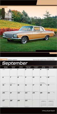 2026 BrownTrout Chevy Super Sport 12" x 12" Monthly Wall Calendar (9798330707638)