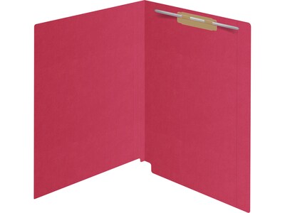Medical Arts Press Kardex Match Reinforced End Tab File Folder, Straight Cut, Letter Size, Red, 50/Box (S-09483-RED)