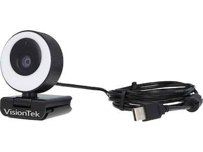 VisionTek HD 1080p Webcam, 2 Megapixels, Black (901442)