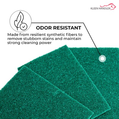 BISON LIFE Medium Duty Scouring Pad, Green, 480 Pads/Pack (BPKH-ES-SP-GR-40A)