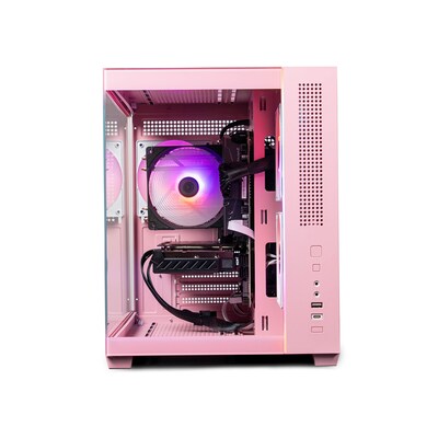 Skytech Gaming Aurora Desktop Computer, NVIDIA GeForce RTX 5060, Intel Core i5-1400F, 16GB RAM, 1TB SSD, Windows 11, Pink