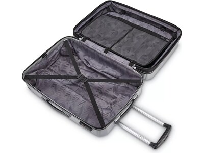 Samsonite Winfield 3 DLX Polycarbonate 4-Wheel Spinner Luggage, Silver (120754-1776)