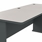 Bush Business Furniture Cubix 72W Desk, Slate/White Spectrum (WC84872)