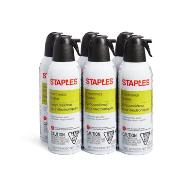 Staples Electronics Air Duster, Slight Ethereal, 6/Pack | Quill