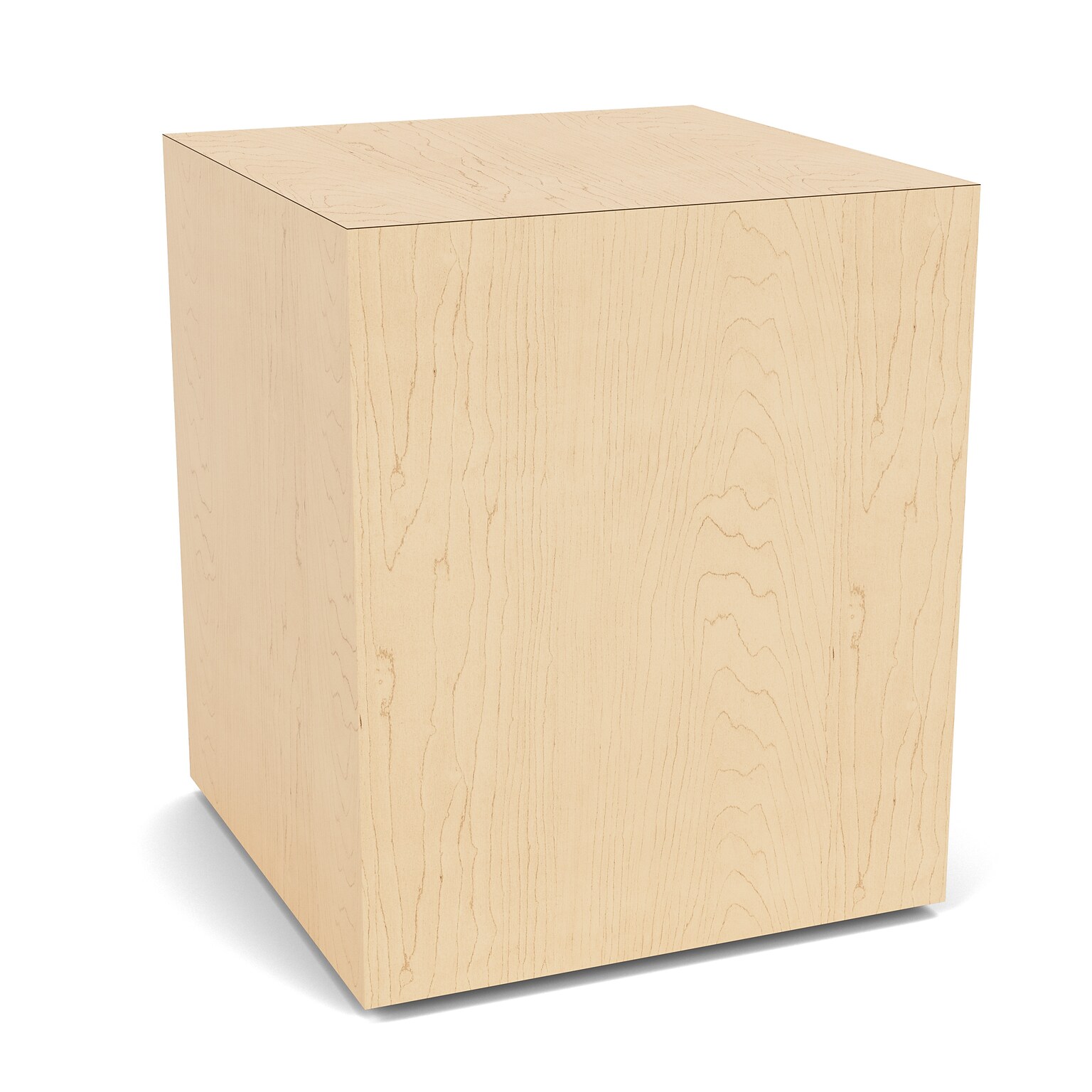 Lesro Mystic Lounge 17W x 17D Laminate End Table, Natural Maple (ML6320.TNM.DNM)