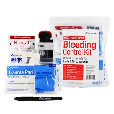 First Aid Only Right Response 8-Piece Bleeding Control Kit (91134)