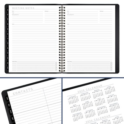 2026 AT-A-GLANCE Contemporary 7" x 8.75" Monthly Planner, Faux Leather Cover, Black (70-120X-05-26)