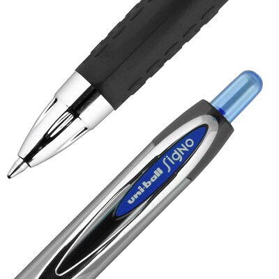 uni-ball 207 Signo RT Retractable Gel Pens, Medium Point, 0.7mm, Blue Ink, 4/Pack (45532PP)
