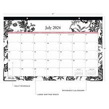 2024-2025 Blue Sky Analeis 17 x 11 Academic Monthly Desk Pad Calendar, Black/White (130617-A25)