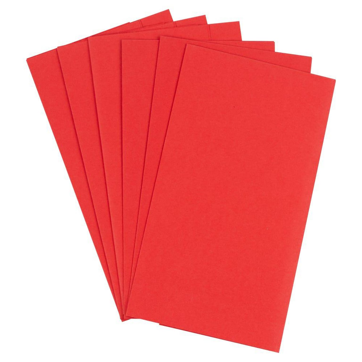JAM Paper Wrapping Paper Sheets, 25 x 20, Red, 6/Pack(2770135262RE)
