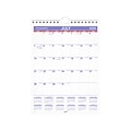 2024-2025 AT-A-GLANCE 8 x 11 Academic Monthly Wall Calendar, Purple/Red (AY1-28-25)