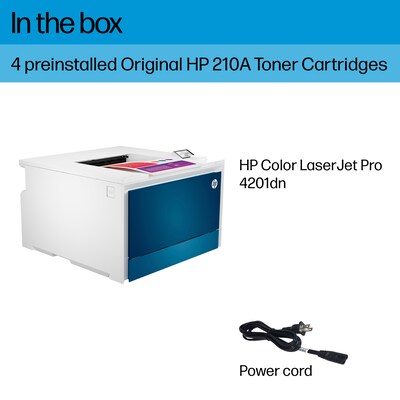 HP Color LaserJet Pro 4201dn Printer, Fast Speeds, Easy Setup, Mobile Print, Advanced Security, Best for Small Teams (4RA85F)