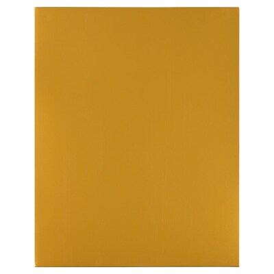 JAM Paper Laminated Two-Pocket Glossy Presentation Folders, Gold, 6/Pack (385GGOA)