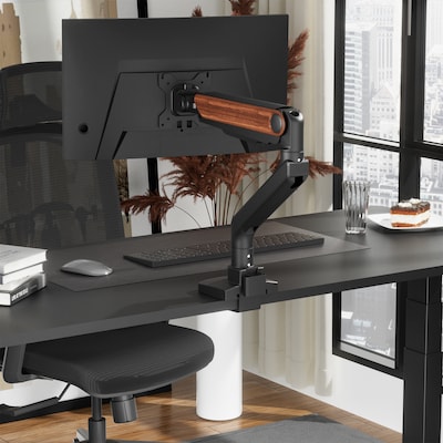 FlexiSpot MA9 Premium Single Monitor Mount, Up to 49" Monitor, Black (MA9-S-DP-US)