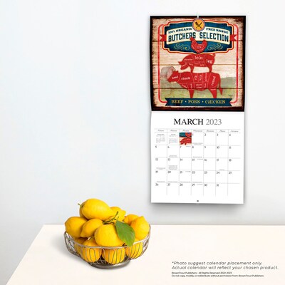 2023 Hopper Studios Farmer's Market 12" x 24" Monthly Wall Calendar, (9781773727530)