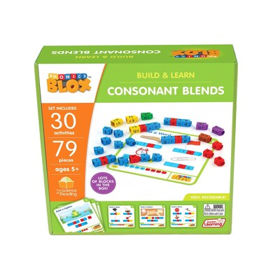 Junior Learning Consonant Blends Rainbow Phonics, Phase 4, 109/Set (JRL736)