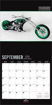 2026 BrownTrout Orange County Choppers 12" x 12" Monthly Wall Calendar (9798330701605)