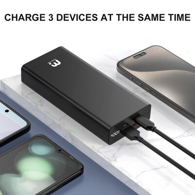 MyBat Pro Power Universal USB Power Bank, 20000mAh, Black (BAK00320K)