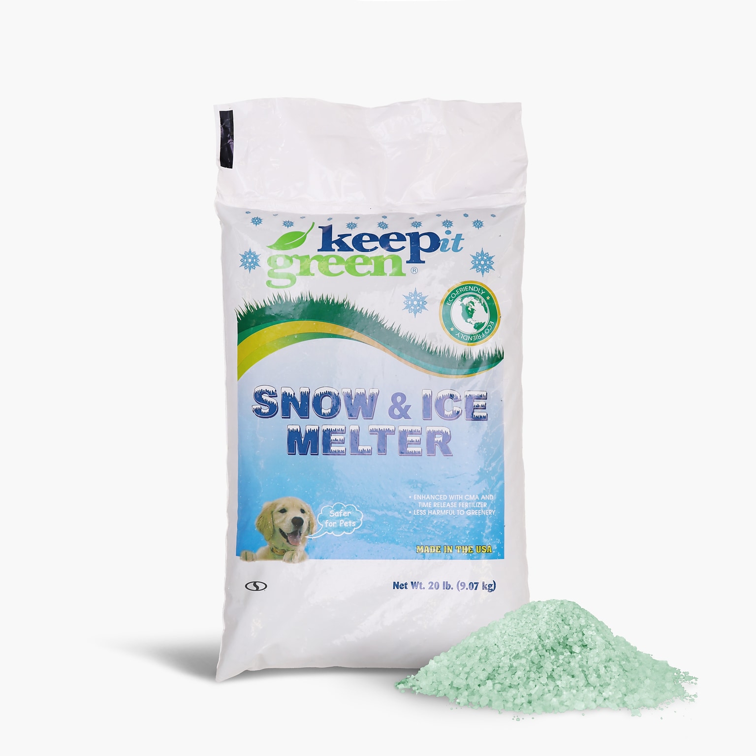 Snow Joe Keep It Green Pet Friendly Ice Melt Pellets, 20 lb. Bag (KIG20)