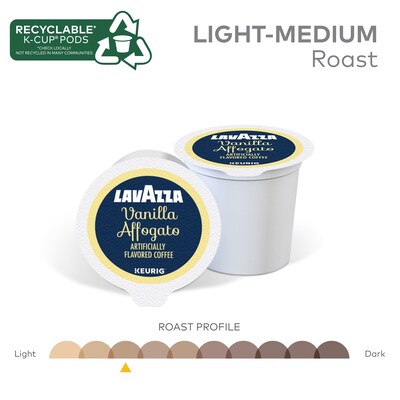 Lavazza Vanilla Affogato Coffee Keurig® K-Cup® Pods, Light Roast, 22 Pods/Box (5000384733)