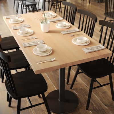 Flash Furniture Bennett 30W x 60D 1.5 Thickness Rectangular Table Top, Wooden, Natural (GSF0033060NAT)