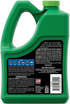 Green Gobbler Industrial Strength Drain Clog Remover, 64 oz. (G8022J)