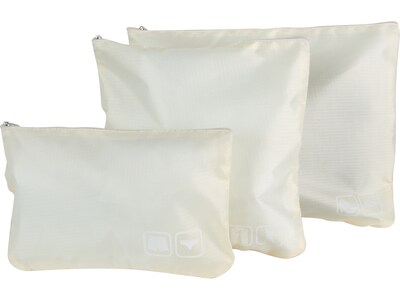 G Force 6-Piece Fabric Travel Pouch Set, Water Resistant, Cashmere (27105-CASHMERE)