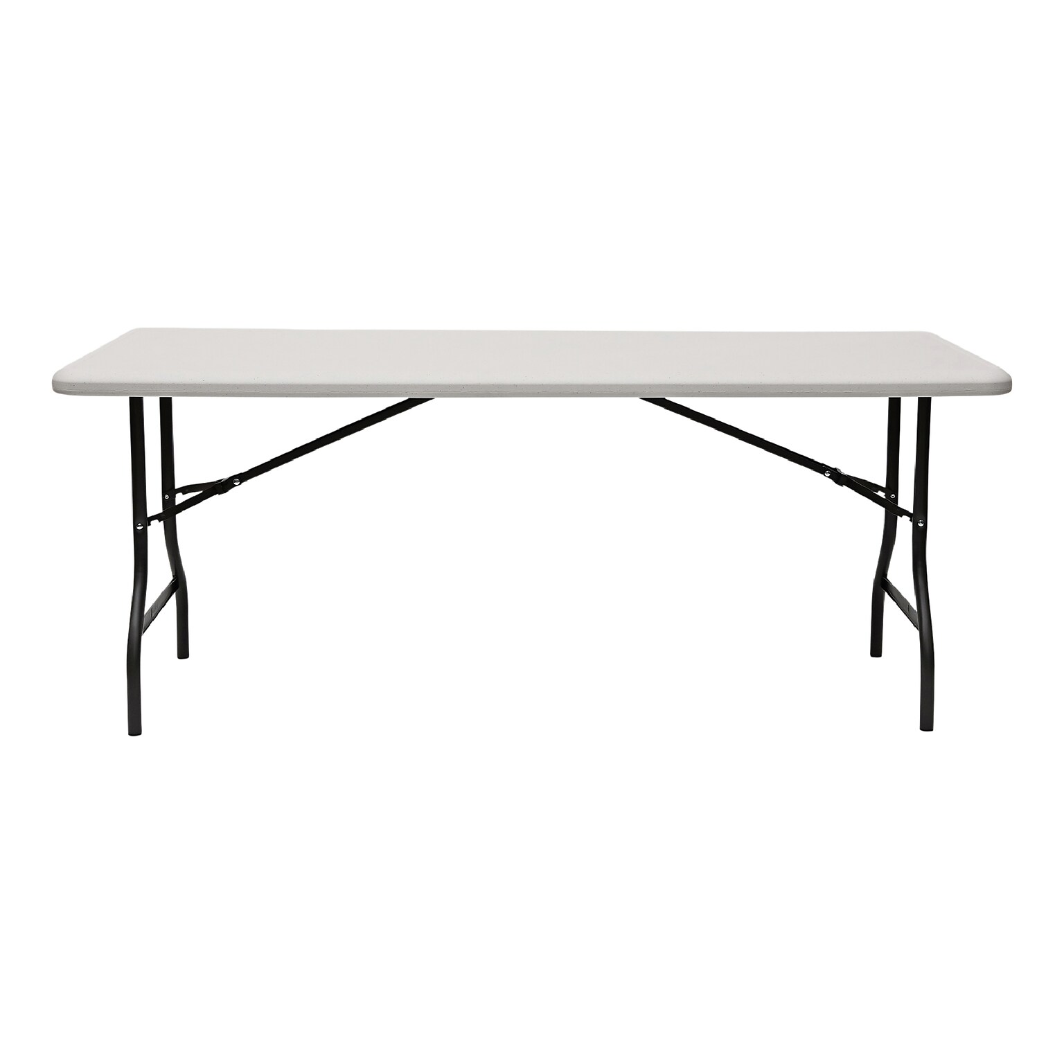 ICEBERG IndestrucTable 30 x 96 Plastic Folding Table, Platinum Granite (65233)