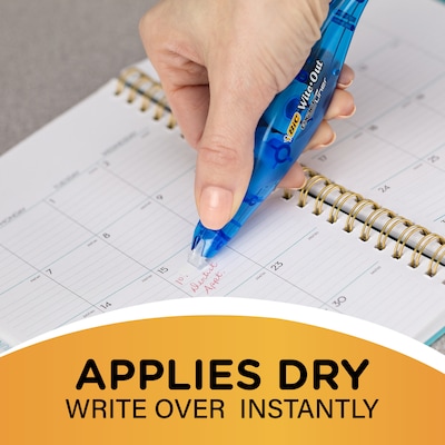 BIC Wite-Out Exact Liner Correction Tape, White, 2/Pack (WOELP21-WHI)