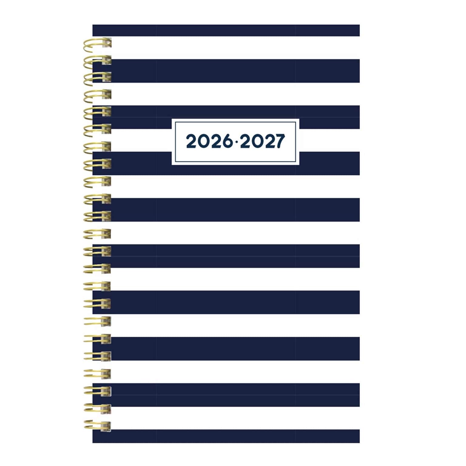 2026-2027 Blueline Academic 8 x 5 Weekly & Monthly Planner, Poly Cover, Nautical Cabana (CA114PH.02)