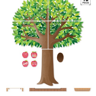 Creative Teaching Press Apple Time Jumbo Tree Bulletin Board Set, 10/Set (CTP10994)