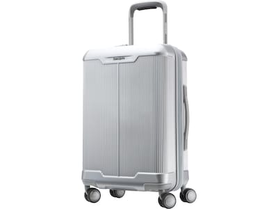 Samsonite 23" Hardside Carry-On Suitcase, 4-Wheeled Spinner, TSA Checkpoint Friendly, Silver  (139024-7378)