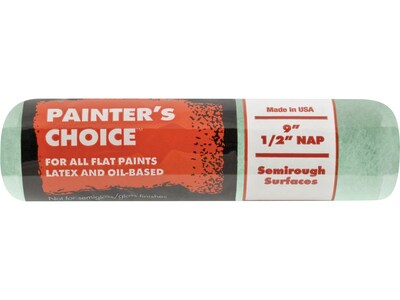 Wooster Brush Painter's Choice Paint Roller Cover, 9"L, 0.5" Nap, Dozen (00R3380090)