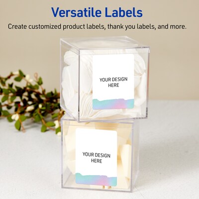 Avery Laser/Inkjet Rectangle Multipurpose Labels, 4" x 3-1/3", White, 40/Pack (S00-F3Q)