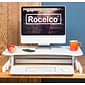 Rocelco 32"W 5"-17"H Adjustable Standing Desk Converter, White (R ADRW)