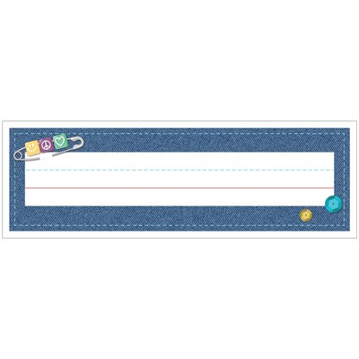 Carson-Dellosa Crafty and Cool School Name Plates, 9.5 x 2.875, 36/Pack (122160)