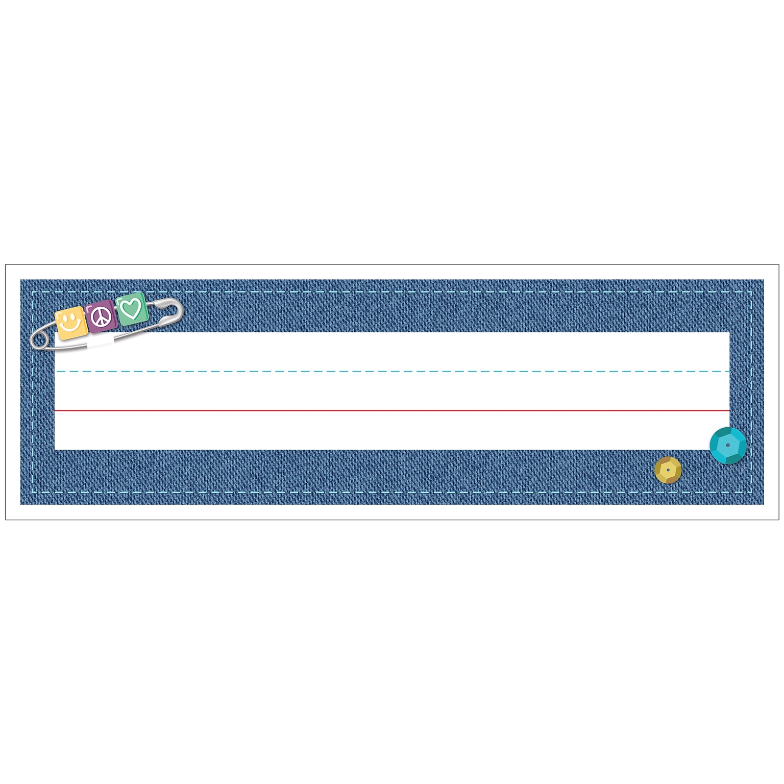 Carson-Dellosa Crafty and Cool School Name Plates, 9.5 x 2.875, 36/Pack (122160)