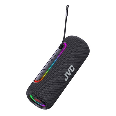 JVC True Wireless Portable Bluetooth Speaker, Water Resistant, Black (SP-PA5BT)